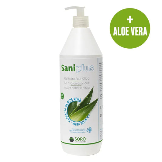 SANIPLUS SANIPLUS Hydroalkoholisches Handdesinfektionsgel mit Aloe Vera 1 Liter Kosmetik