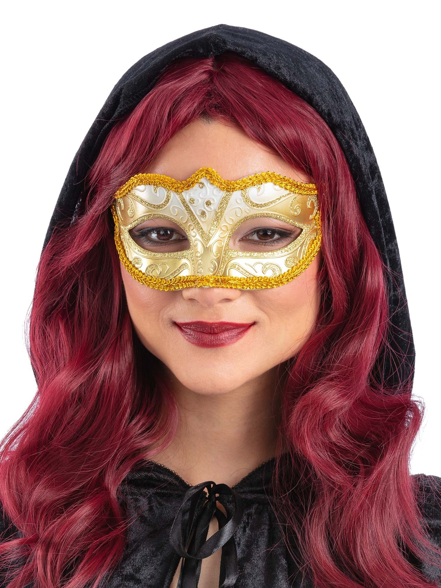Smiffys Gold Venetian Masquerade Eyemask für Unisex