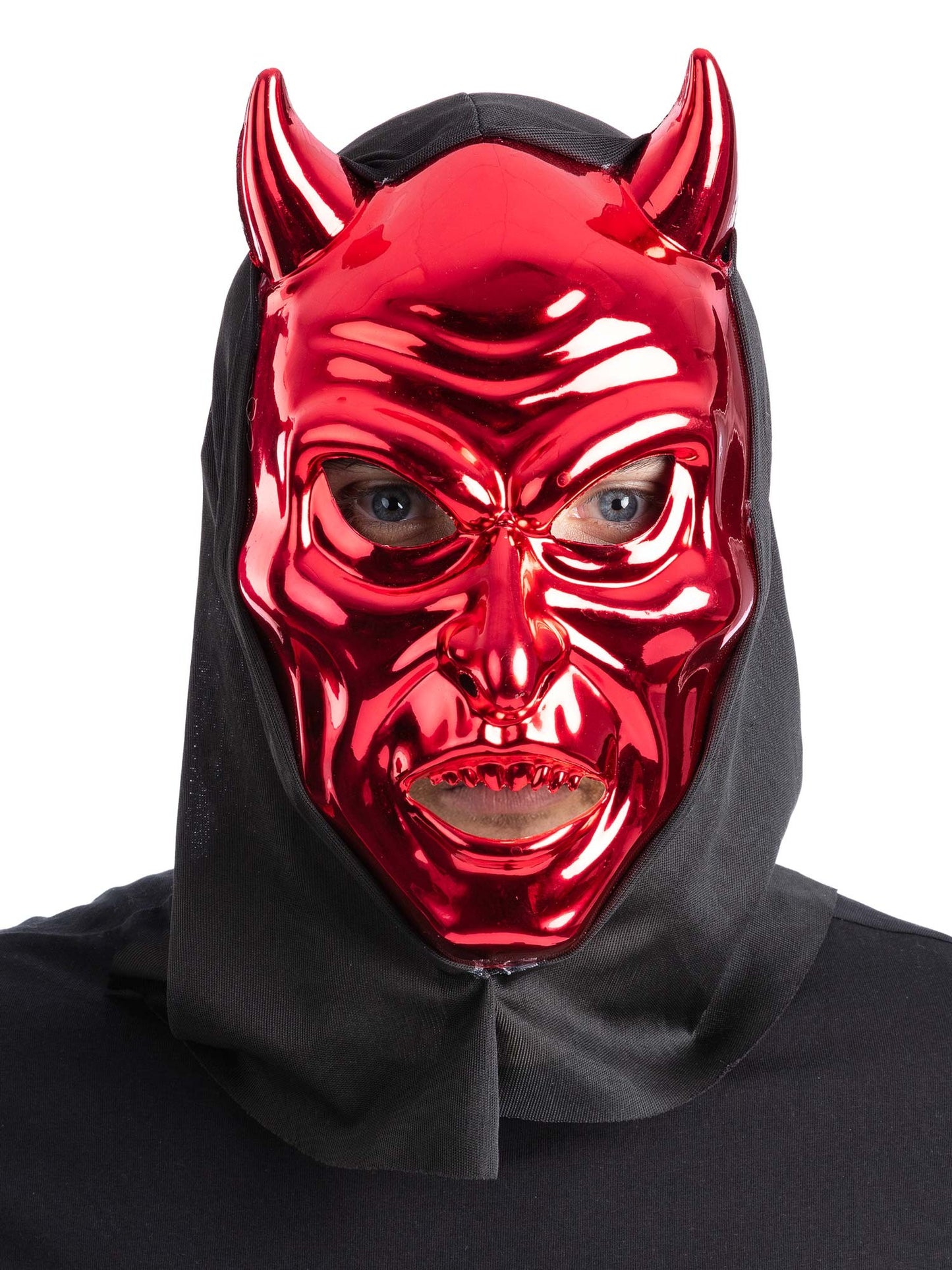 Smiffys Red Devil Hooded Mask für Unisex