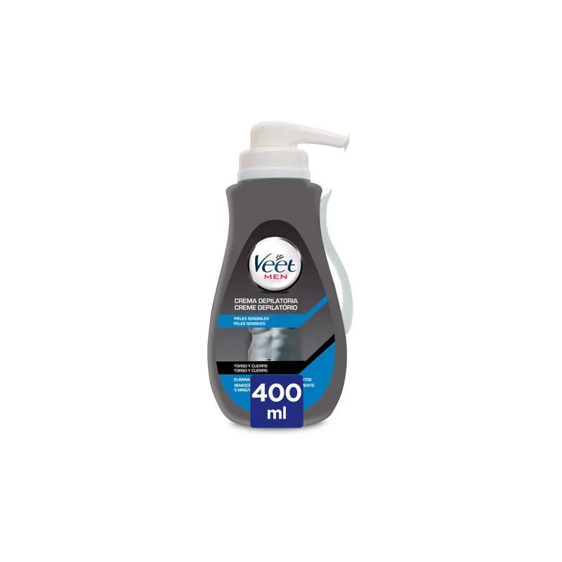VEET VEET Men Gel Creme Depilatoria für sensible Haut 400 ml Haarentfernungsgel Kosmetik