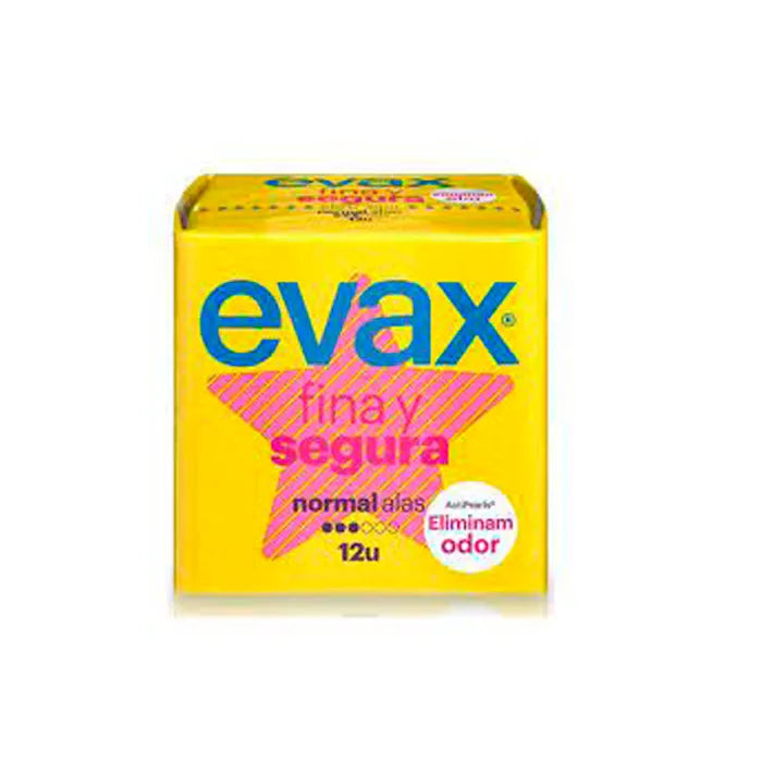EVAX EVAX Thin Safe Binden Normal mit Flügeln 12 Stück Kosmetik