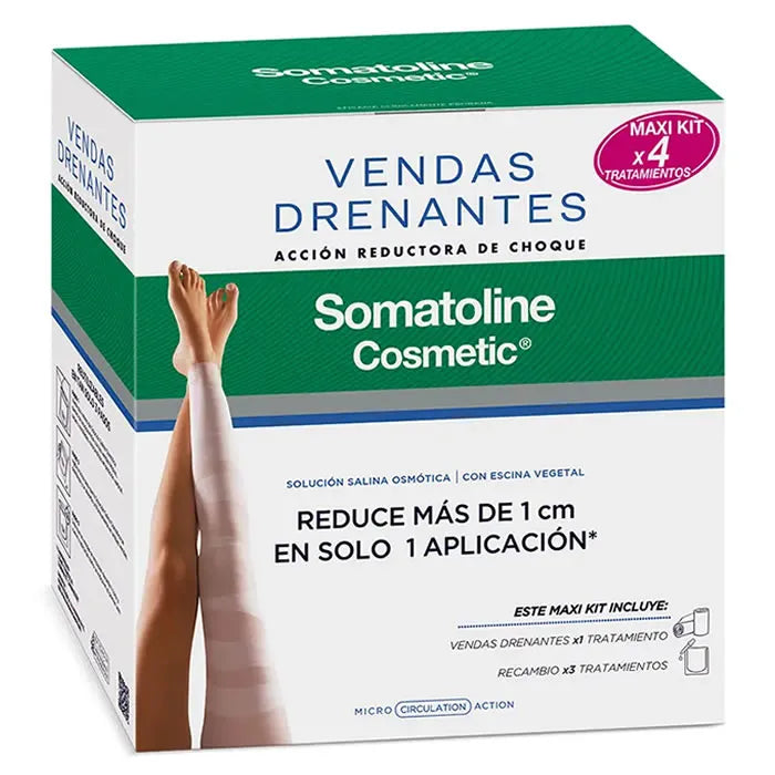 SOMATOLINE SOMATOLINE Drainagebandagen Maxi Kit 4er Set zur kosmetischen Anwendung Kosmetik