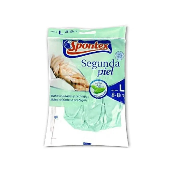 SPONTEX SPONTEX Second Skin Handschuhe Größe L Schutzhandschuhe für Kosmetikgebrauch