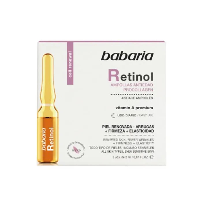 BABARIA BABARIA Retinol Anti-Aging Ampullen 5 x 2 ml Pflegekonzentrat Kosmetik