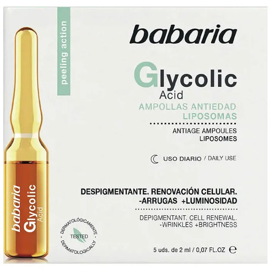 BABARIA BABARIA Glycolic Acid Zell-Erneuerungs-Ampullen 5 x 2 ml Kosmetik