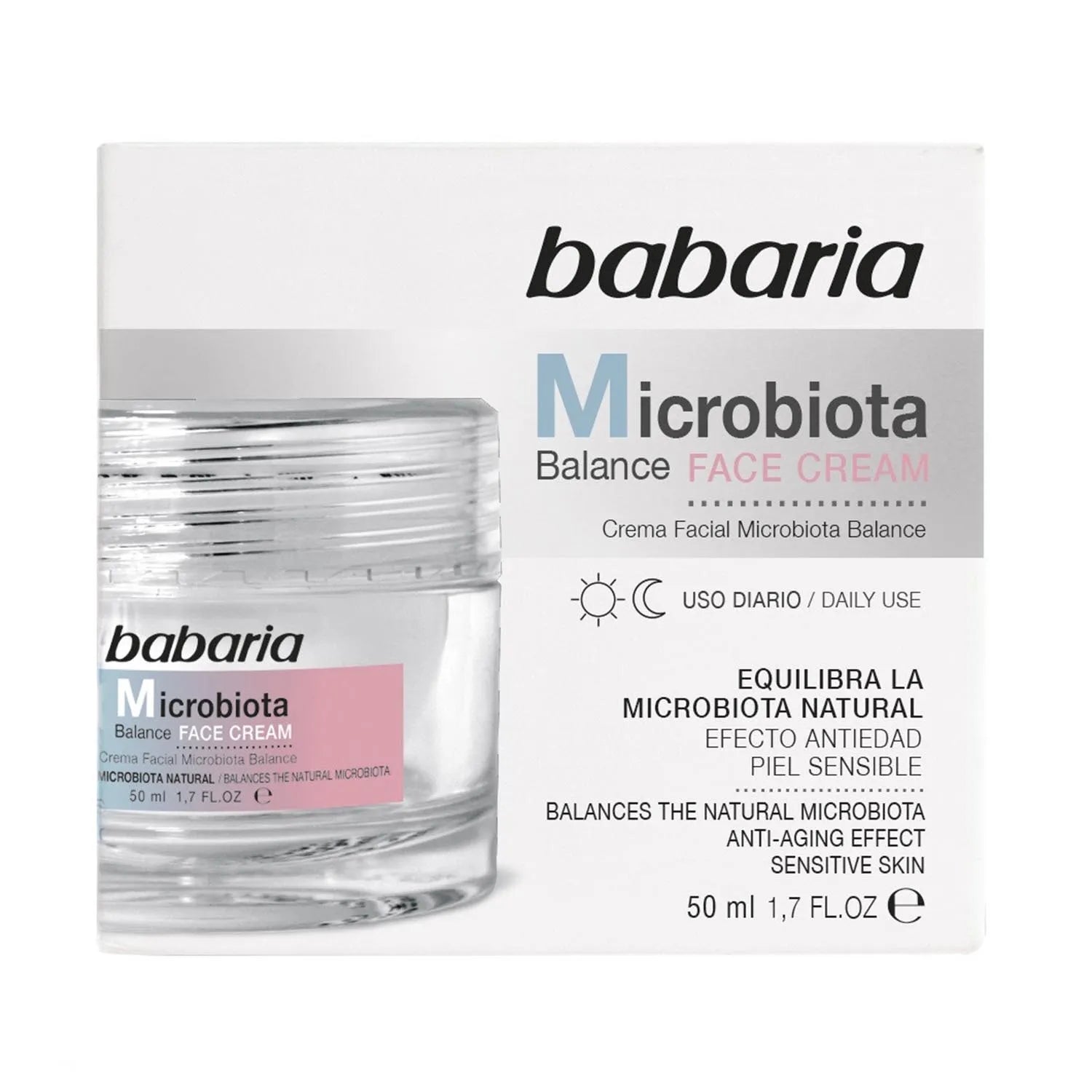 BABARIA BABARIA Microbiota Balance Gesichtscreme für sensible Haut 50 ml tägliche Anwendung Kosmetik