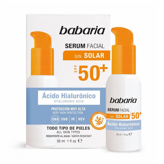 BABARIA BABARIA Solar Hyaluronsäure Serum Gesicht LSF 50 30 ml