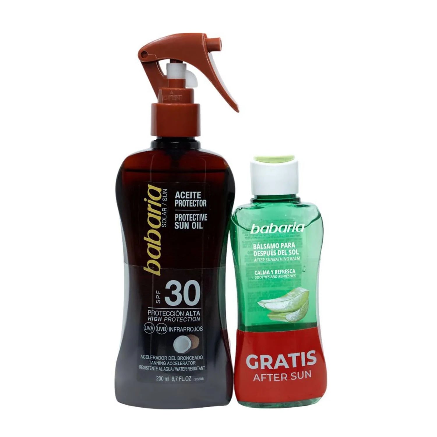 BABARIA BABARIA Sol Coco Spray Sonnenschutz LSF 30 200 ml und After Sun 100 ml Set Sonnenpflege