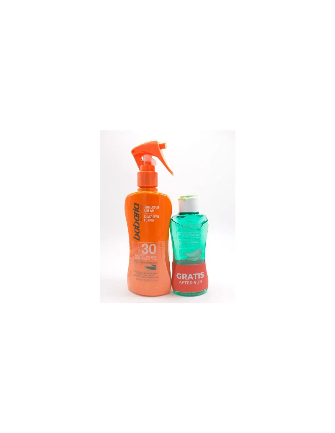 BABARIA BABARIA Sol Pack Spray Protector Aloe SPF 30 200 ml After Sun E Hielo 100 ml Sonnenpflege