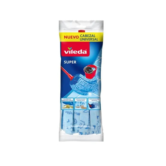 VILEDA VILEDA Super Mop Blau Reinigungstuch für Bodenpflege Kosmetikbereich
