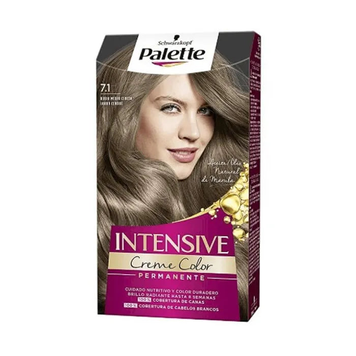 SCHWARZKOPF SCHWARZKOPF Palette Intensive Creme Color Tint 7.1 Medium Ash Blonde Haarfarbe