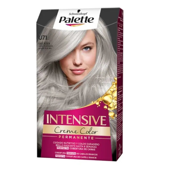 SCHWARZKOPF SCHWARZKOPF Palette Intensive Creme Color Tint Haarfarbe U71 Grey Silver
