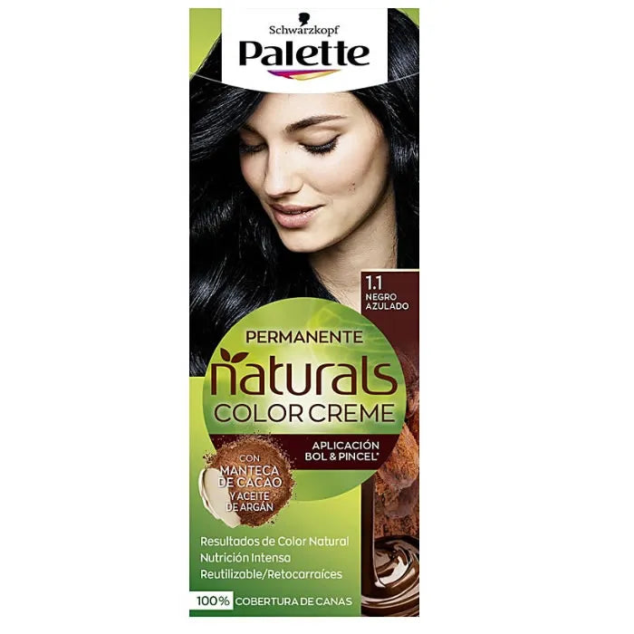 SCHWARZKOPF SCHWARZKOPF Palette Naturals Color Creme Haarfarbe 1.1 Bluish Schwarz