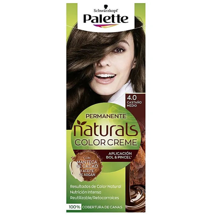 SCHWARZKOPF SCHWARZKOPF Palette Naturals Color Creme 4.0 Medium Chestnut Haarfarbe