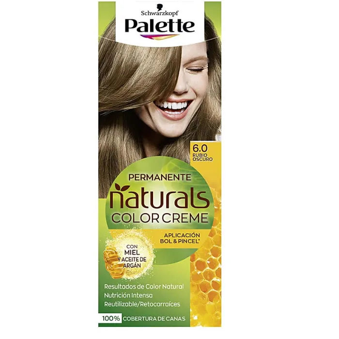 SCHWARZKOPF SCHWARZKOPF Palette Naturals Color Creme 6.0 Dunkelblond Haarfarbe Creme