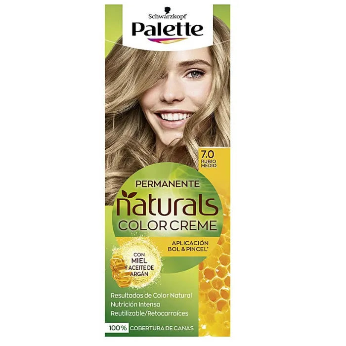 SCHWARZKOPF SCHWARZKOPF Palette Naturals Color Creme 7.0 Medium Blonde Haarfarbe Creme