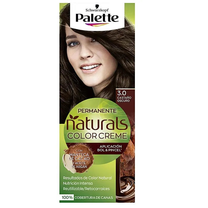 SCHWARZKOPF SCHWARZKOPF Palette Naturals Color Creme Haarfarbe 3.0 Dark Chestnut dunkelbraun