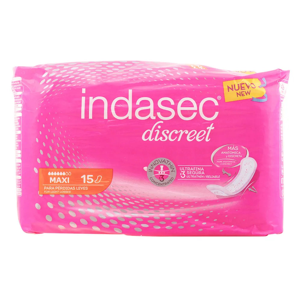 INDASEC INDASEC Compresses Incontinence Maxi 15 Stück Inkontinenz-Kompressen Kosmetik