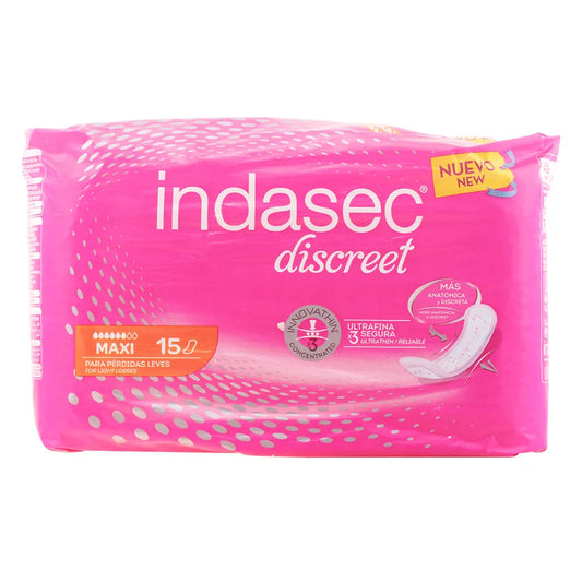 INDASEC INDASEC Compresses Incontinence Maxi 15 Stück Inkontinenz-Kompressen Kosmetik