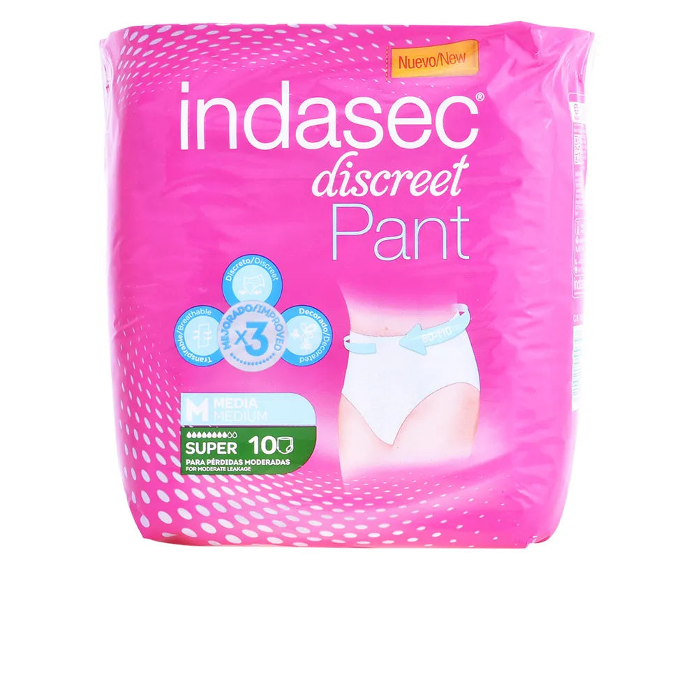 INDASEC INDASEC Pant Super Medium Größe 10 Einheiten Inkontinenzslips Kosmetik