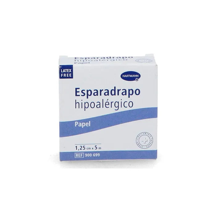 HARTMANN HARTMANN Hypoallergenes Papier-Klebeband 5 m x 1,25 cm für empfindliche Haut Kosmetik