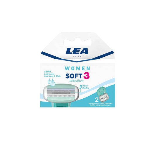 LEA LEA Recambios Woman Soft3 Sensitive Ersatzklingen 2 Stück Kosmetik
