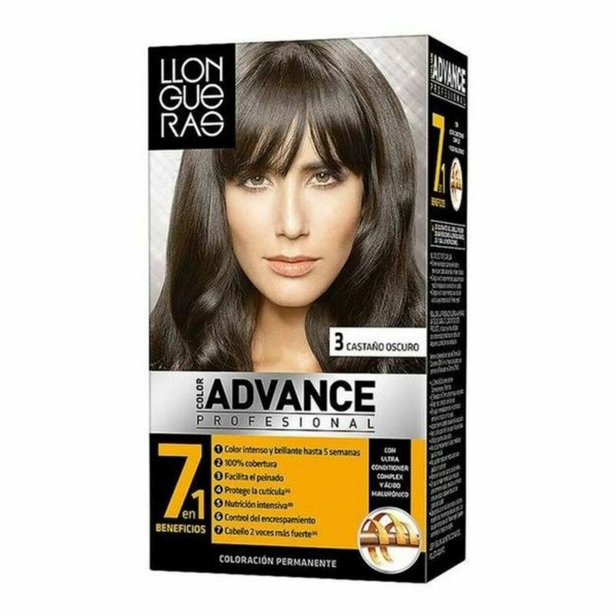 Llongueras Dauerhaarfarbe Schwarz Nr. 1 – Verpackung