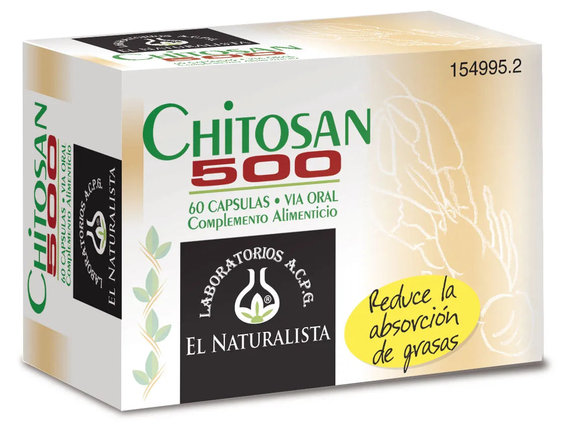 EL NATURAL EL NATURAL Chitosan 500 Kapseln 60 Stück Nahrungsergänzungsmittel Kosmetik