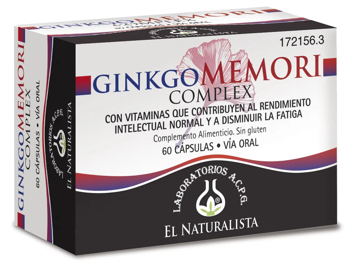 EL NATURAL EL NATURAL Ginkgomemori Complex 60 Kapseln Nahrungsergänzung Kosmetik