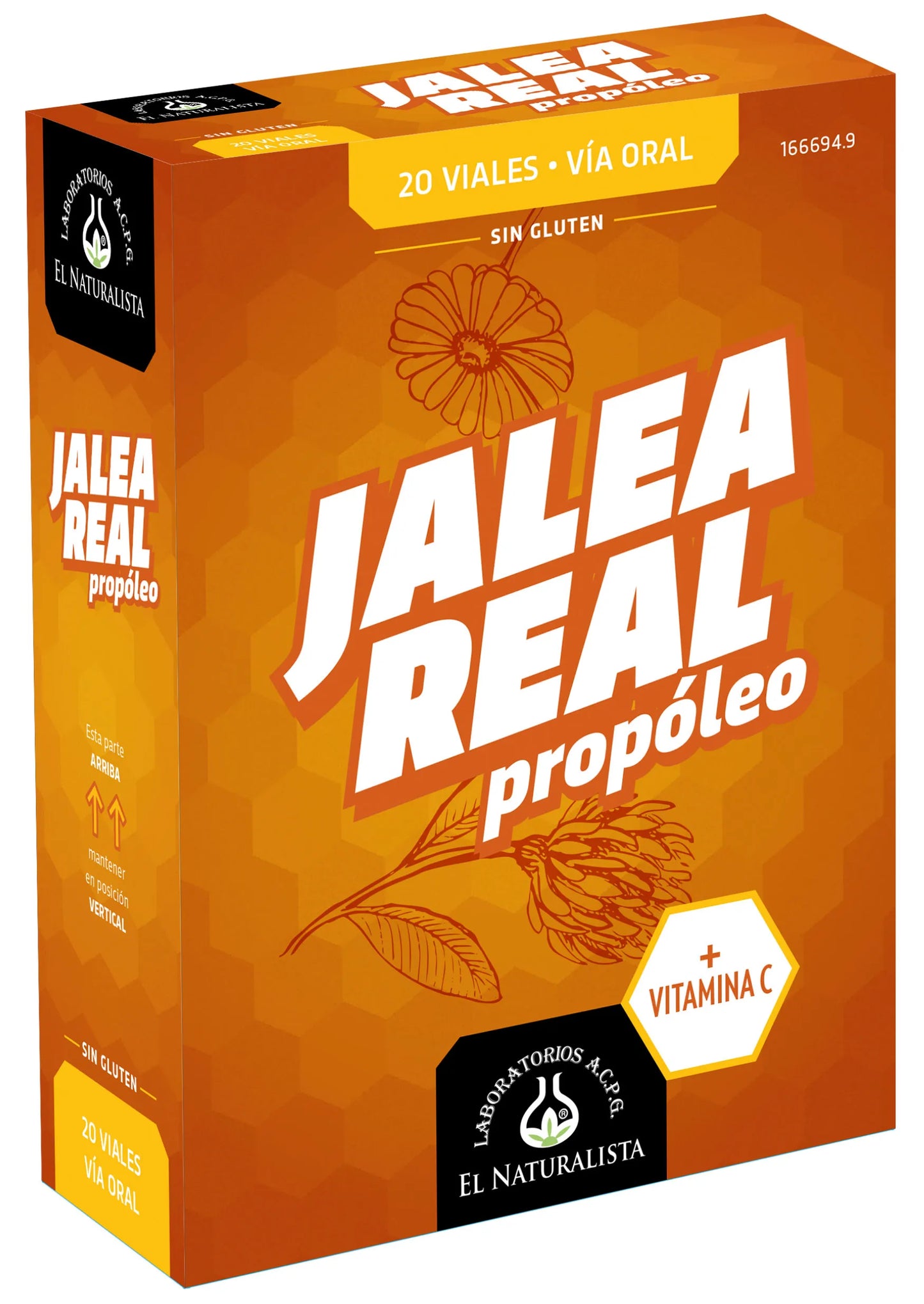 EL NATURAL EL NATURAL Jalea Real mit Propolis 20 Vials für Erwachsene Abre Fac Kosmetik