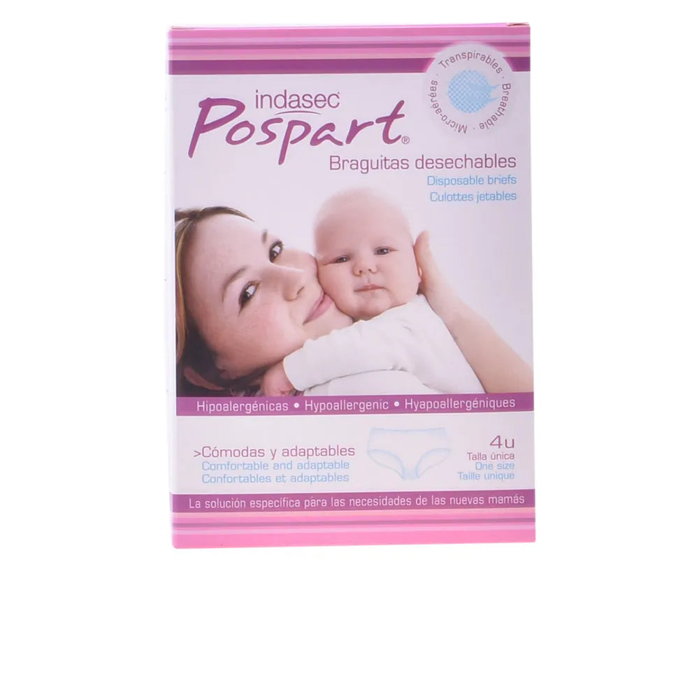 INDASEC INDASEC Pospart Einweg-Slips Einheitsgröße 4 Stück Kosmetik