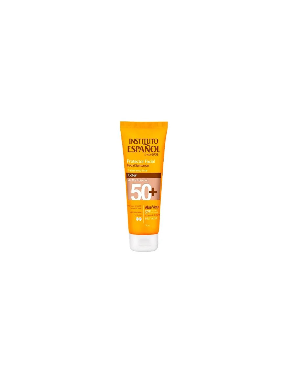 INSTITUTO ESPAÑOL Sol Tubo Facial Color SPF 50 75 ml Sonnenschutz Gesicht