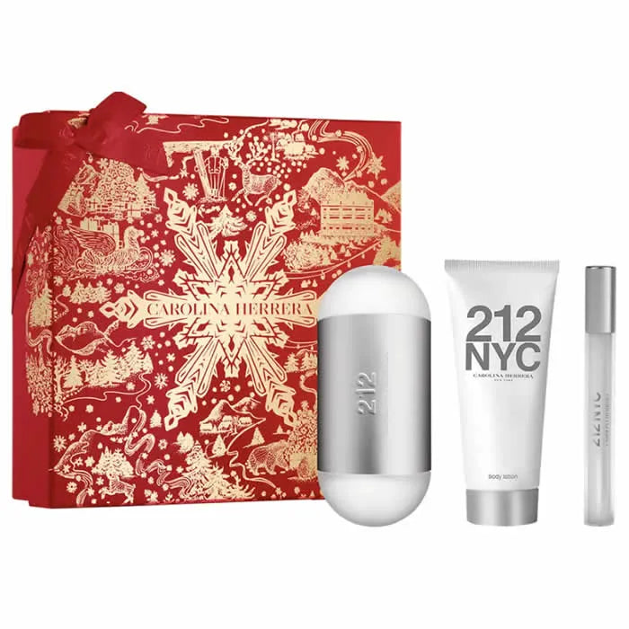 CAROLINA HERRERA CAROLINA HERRERA 212 NYC Eau de Toilette Spray 100 ml Set 3 Stück Parfüm