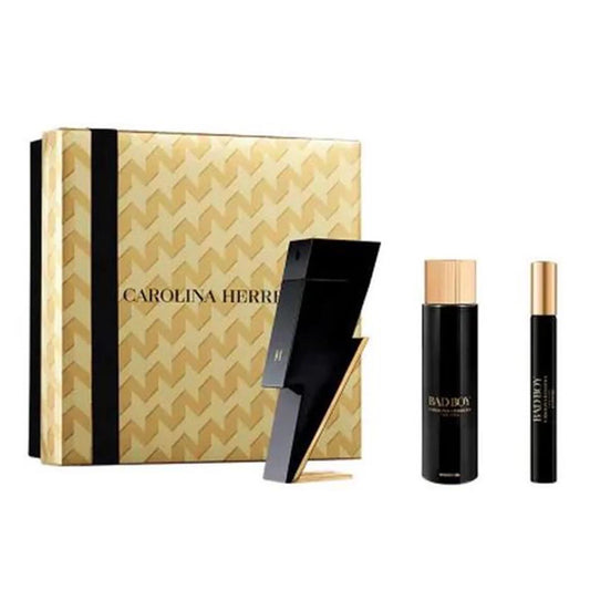 CAROLINA HERRERA Carolina Herrera Bad Boy Set Eau de Toilette 100 ml Gel de Baño 100 ml Eau de Toilette 10 Parfüm