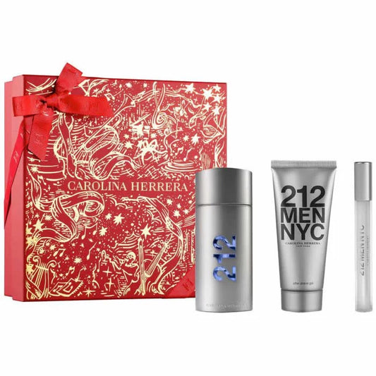 CAROLINA HERRERA Carolina Herrera 212 Men Eau de Toilette Spray 100 ml 3-teiliges Set Parfüm