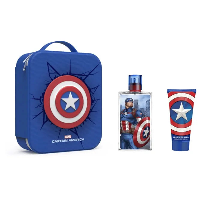 MARVEL MARVEL Captain America Eau de Toilette Spray 100 ml Set 3 Artikel Parfüm