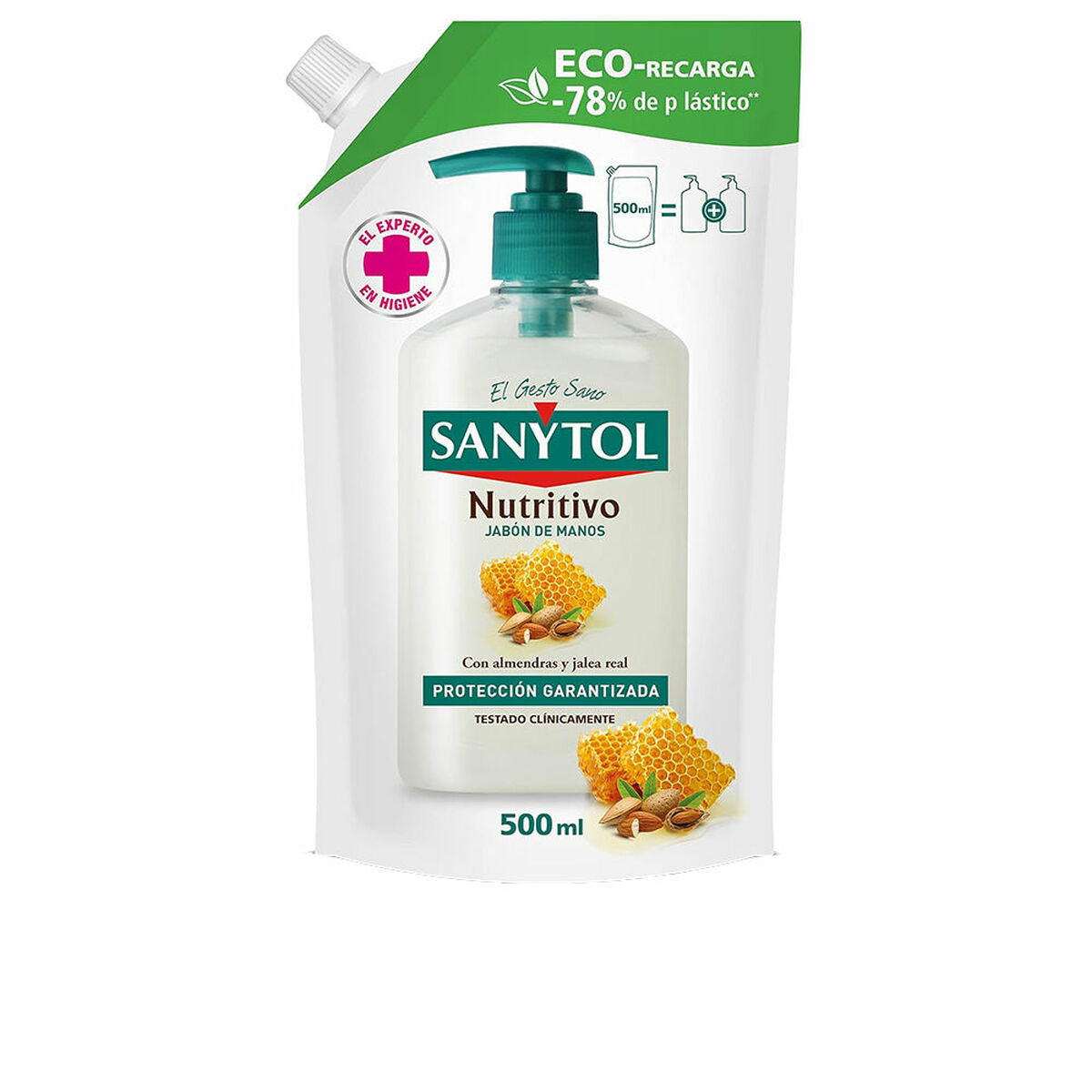Sanytol antibakterielle Pflegeseife Nutritivo Eco Nachfüllpack 500 ml