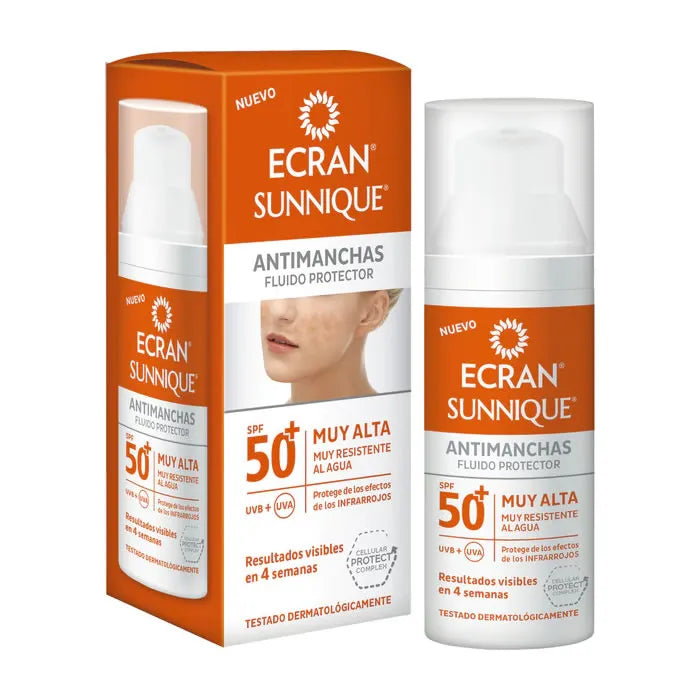 ECRAN Sunnique Antimanchas Fluido Sonnenschutz SPF 50+ 50 ml Sonnenpflege