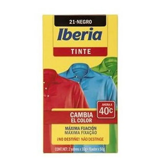 IBERIA IBERIA Textilfarbe Schwarz Nº21 Kleidung Färbemittel Kosmetik