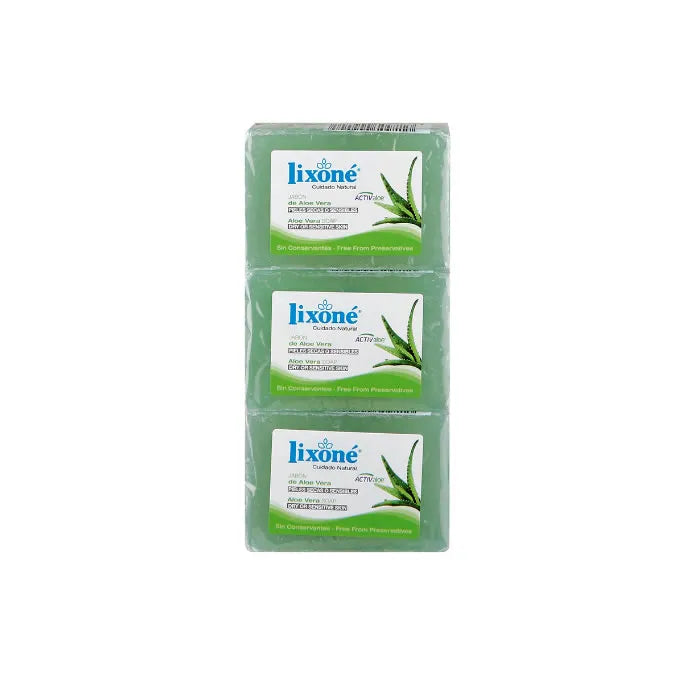 Lixoné Aloe Vera Seife für trockene oder empfindliche Haut, 3 x 125 g