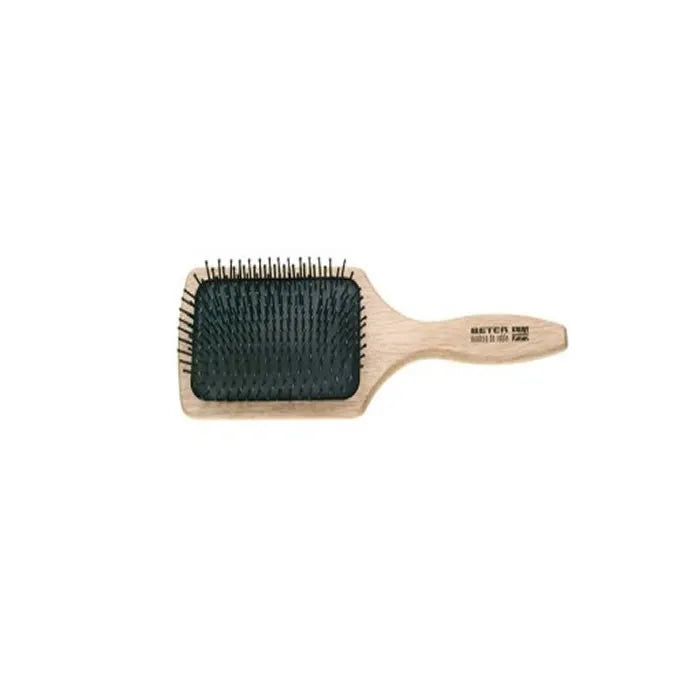 BETER BETER Oak Wood Nylon Paddle Pneumatic Brush Haarbürste mit Holzgriff und Nylonborsten Kosmetik