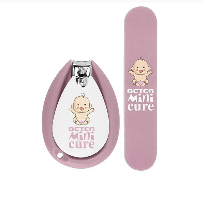 BETER BETER Baby Maniküre Duo Set Pink Nagelpflege Kit für Babys Kosmetik