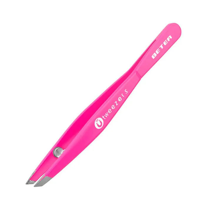 BETER BETER Pinzette Magnetisch Schräge Spitze Rosa Kosmetikwerkzeug