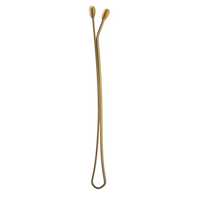 BETER BETER Flat Clips Bronze 60 mm 12 Stück Haarspangen Kosmetik Zubehör