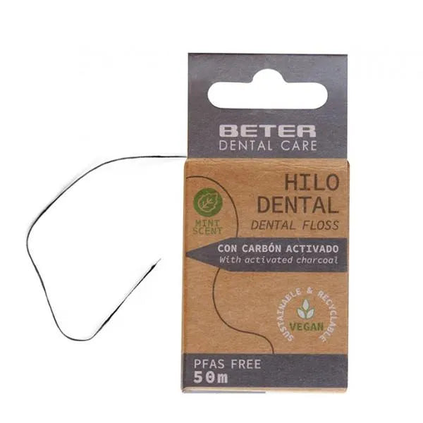 BETER BETER Hilo Dental Aktivkohle Zahnseide 50 m 1 Stück Kosmetik