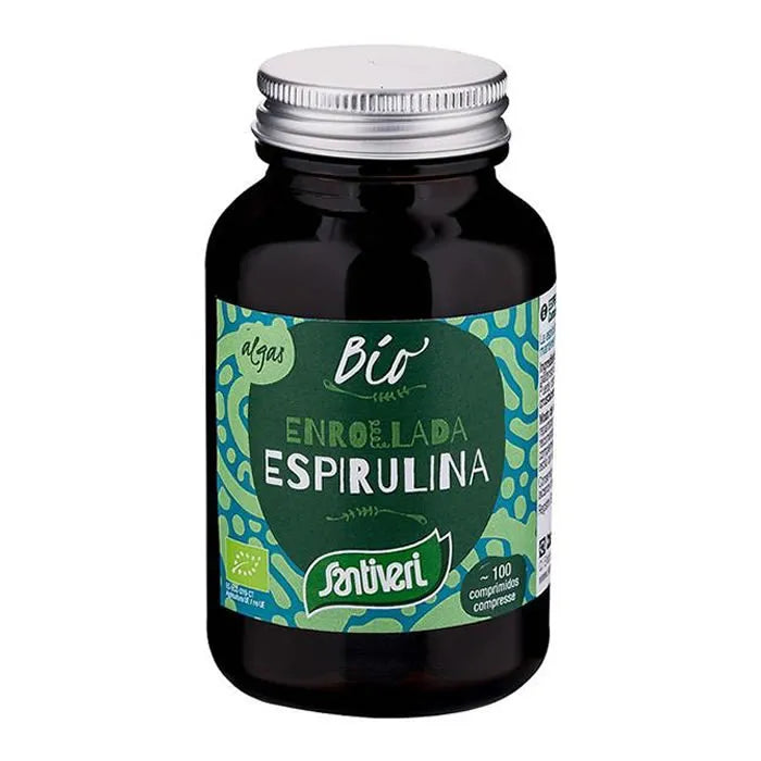 SANTIVERI SANTIVERI Bio Spirulina Algen 100 Tabletten Nahrungsergänzungsmittel Kosmetik