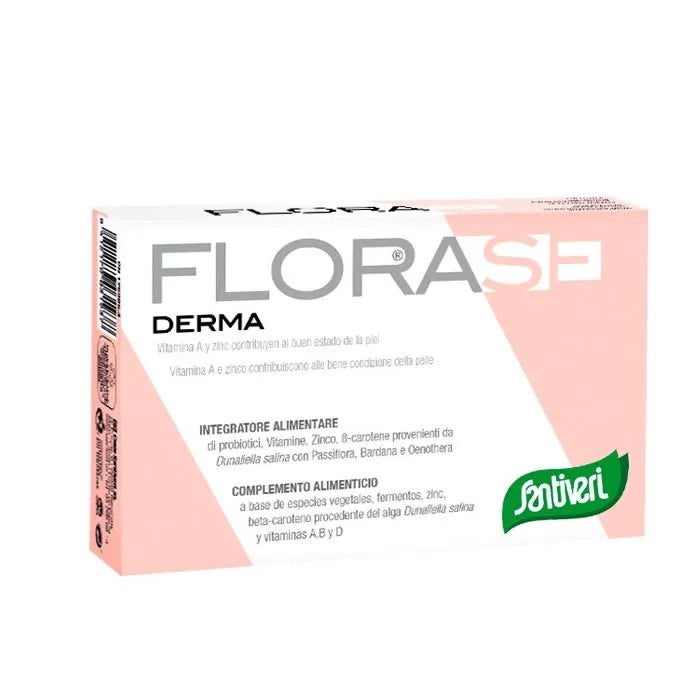 SANTIVERI Santiveri Florase Derma 40 Kapseln Nahrungsergänzung für Hautpflege Kosmetik