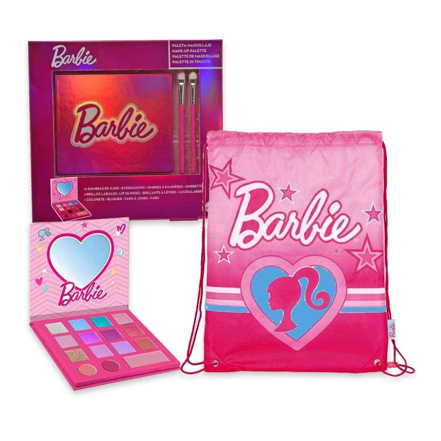 CARTOON CARTOON Barbie Kinder Set Lidschatten und Lippenpflege 1 Stück Kosmetik