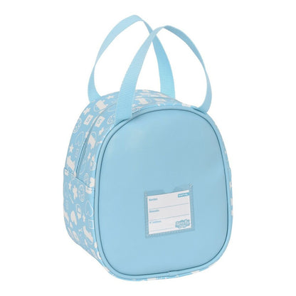 Blaue Thermo-Vesperbox Peppa Pig mit Reissverschluss und Tragegriff – Seitenansicht