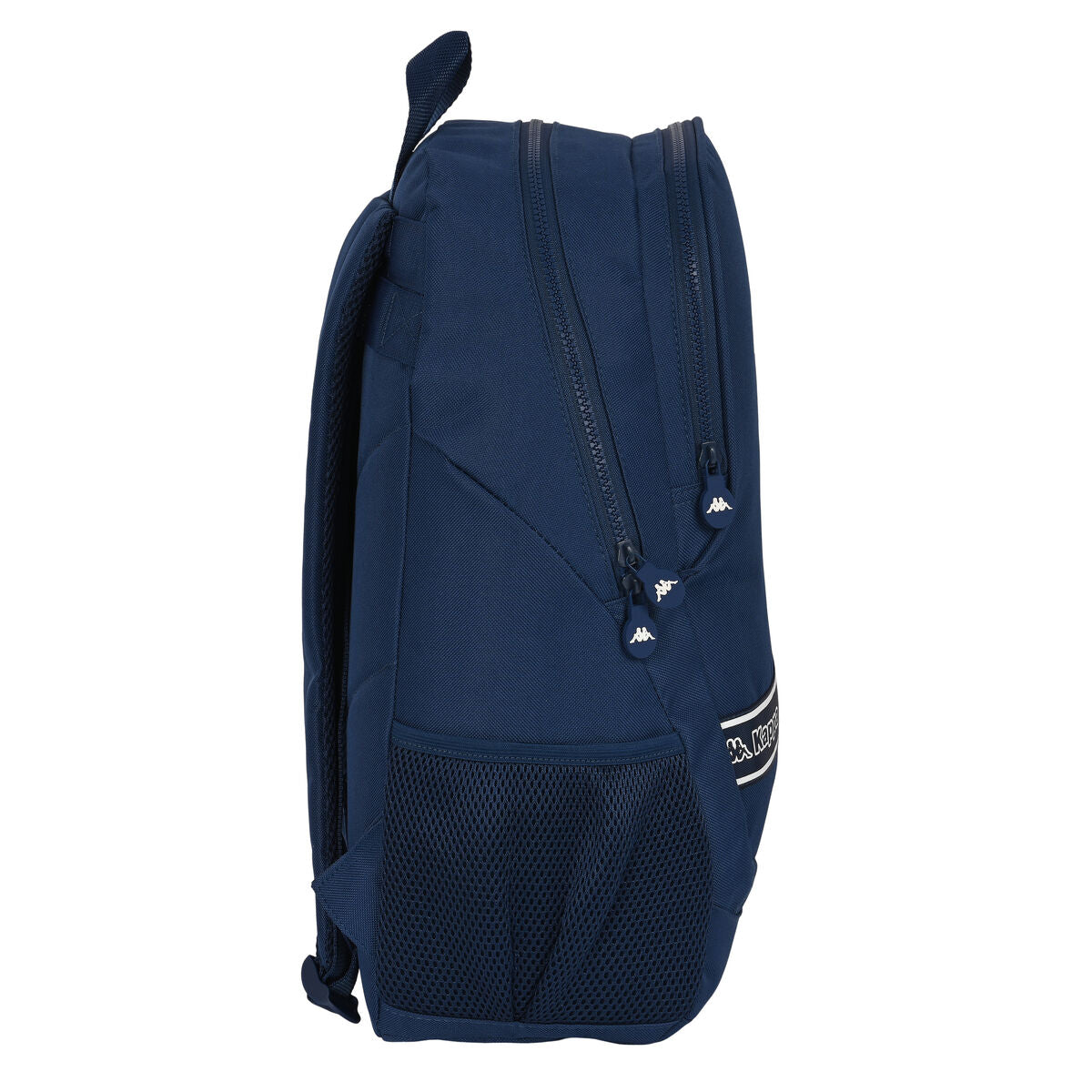Kappa Schulrucksack marineblau mit ergonomischer Polsterung 32 x 44 x 16 cm – Seitenansicht